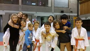 Enkele judoka's van Judoclub Geetbets op het tornooi in Zemst